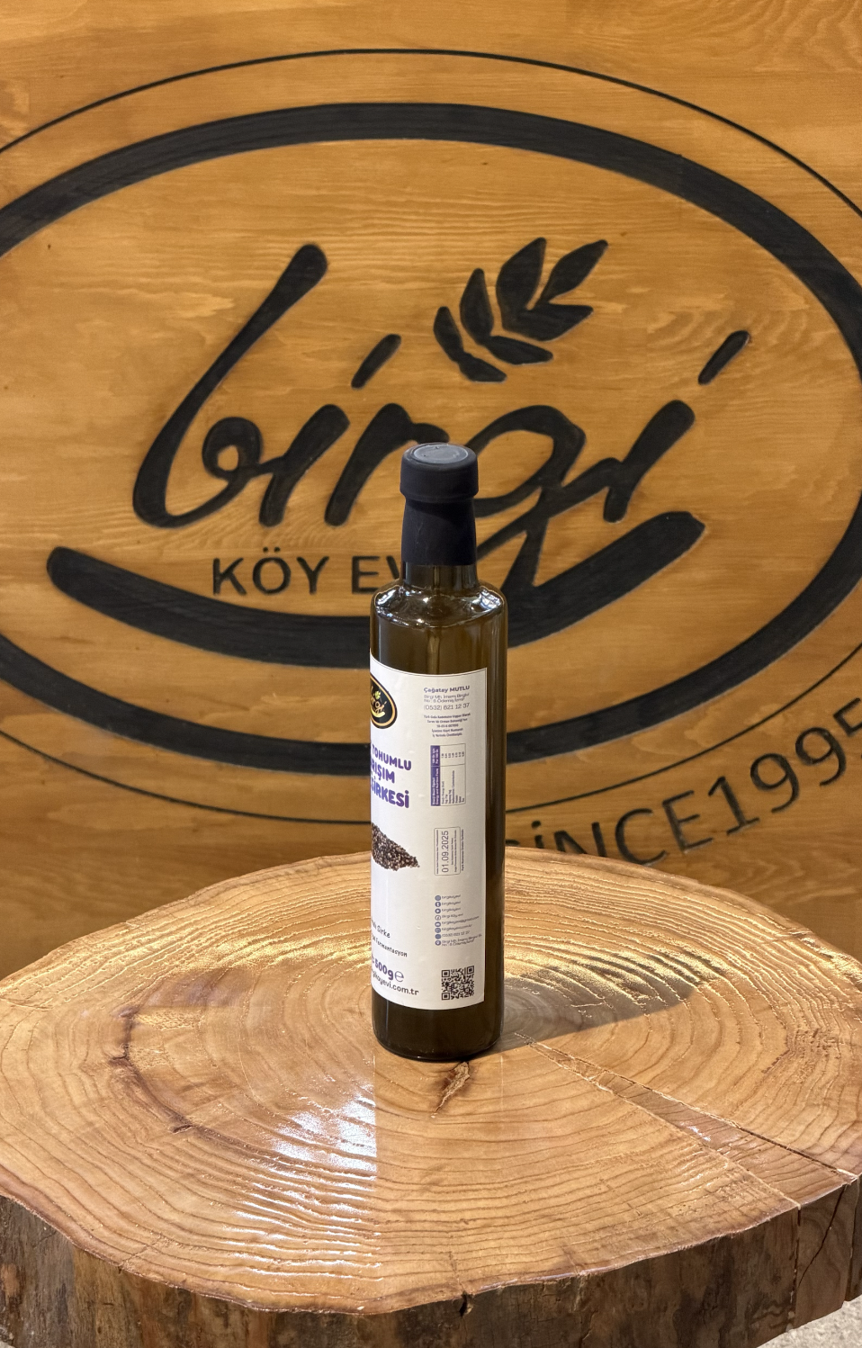 Birgi Köy EviSİRKELERHayıt Tohumlu Karışım Doğal Fermente Sirke – 500 gr