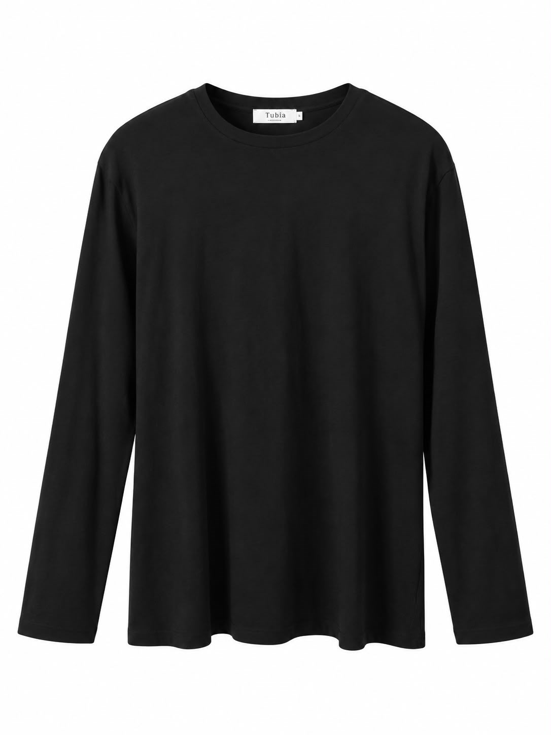 Kadın Siyah Renk Basic Uzun Kollu T-shirt