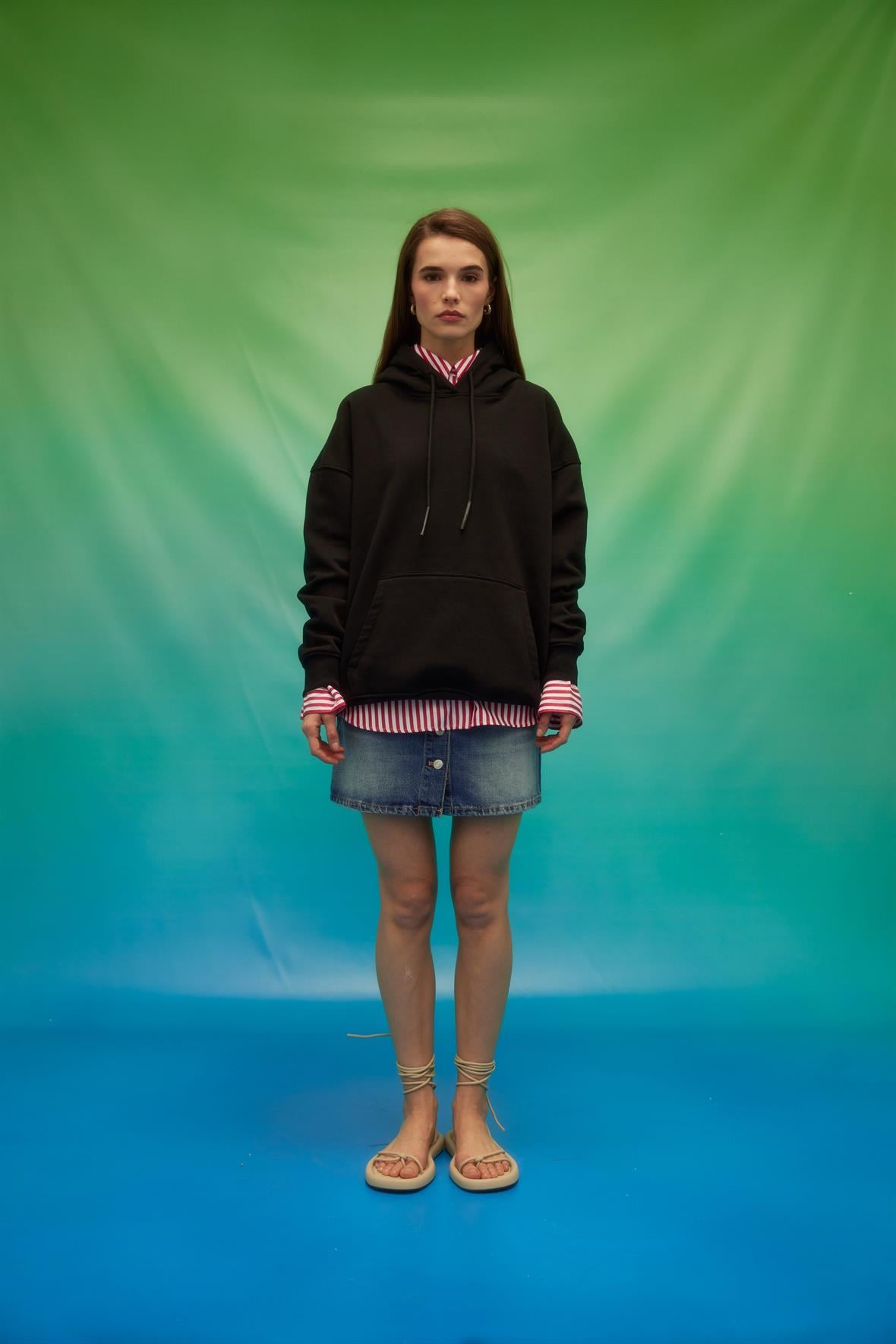 Oversize Kapüşonlu Sweatshirt