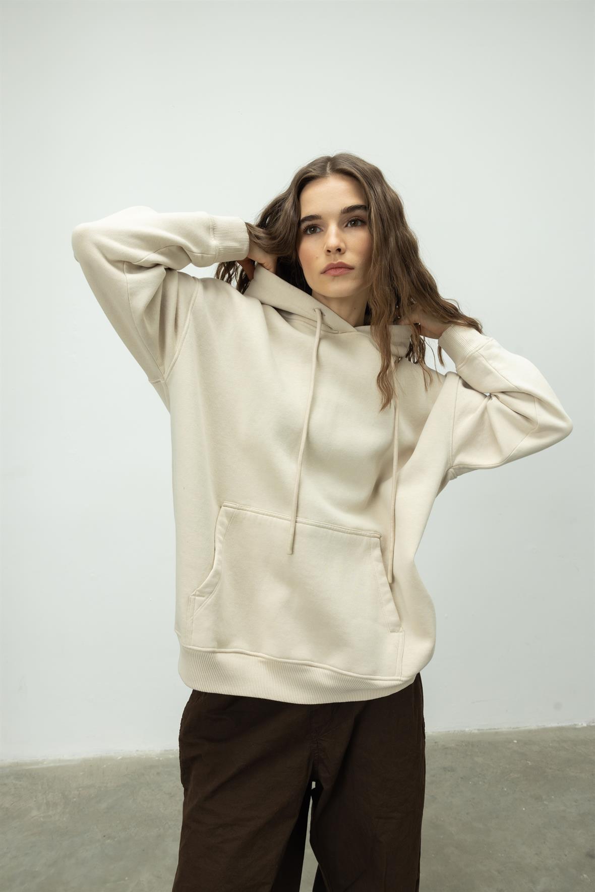 Oversize Kapüşonlu Sweatshirt