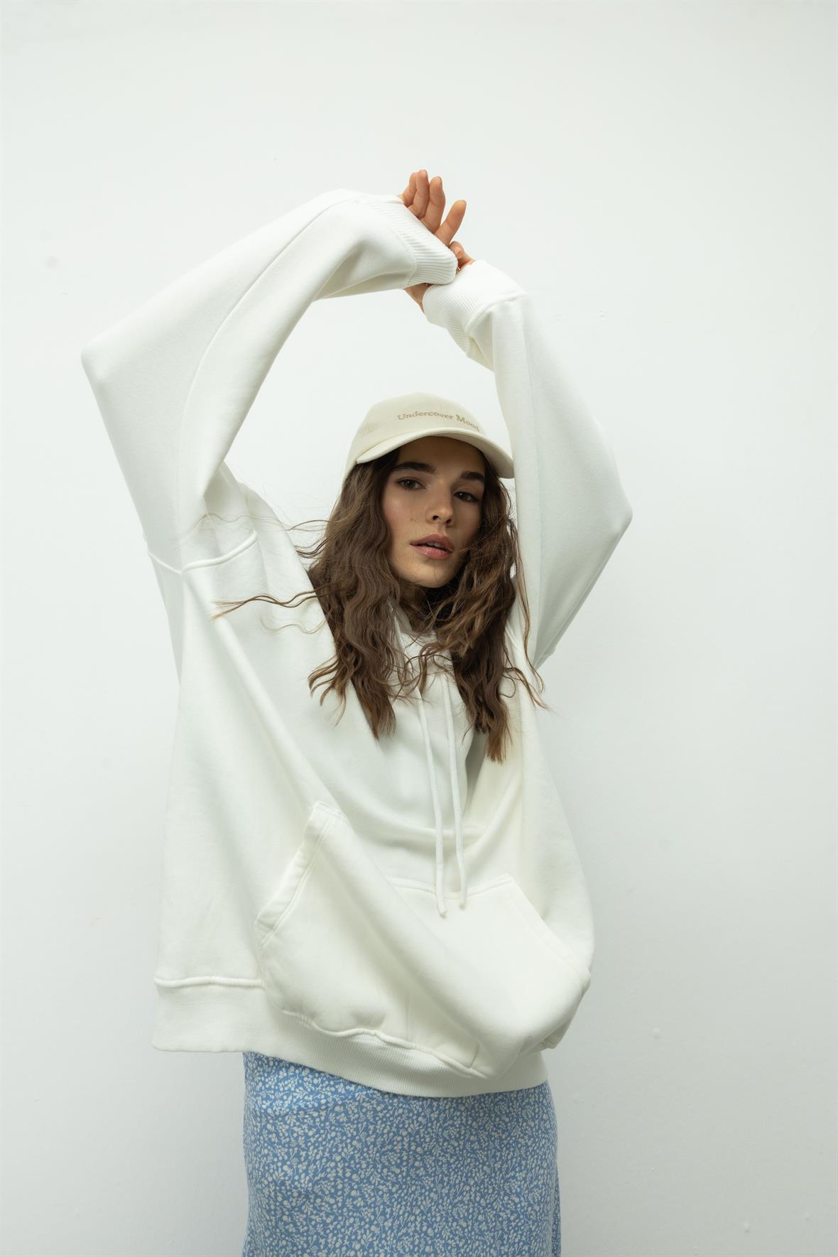 Oversize Kapüşonlu Sweatshirt