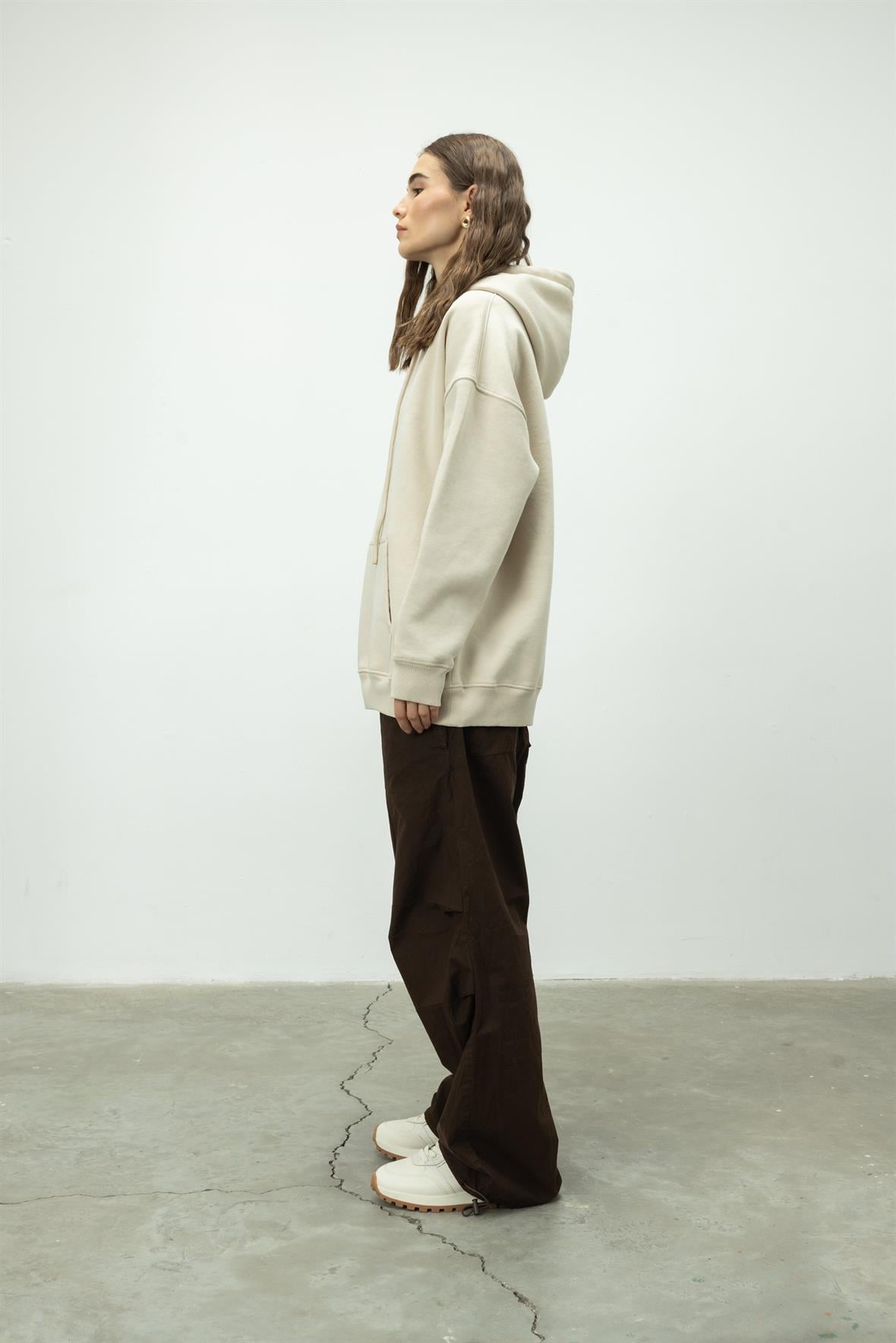 Oversize Kapüşonlu Sweatshirt