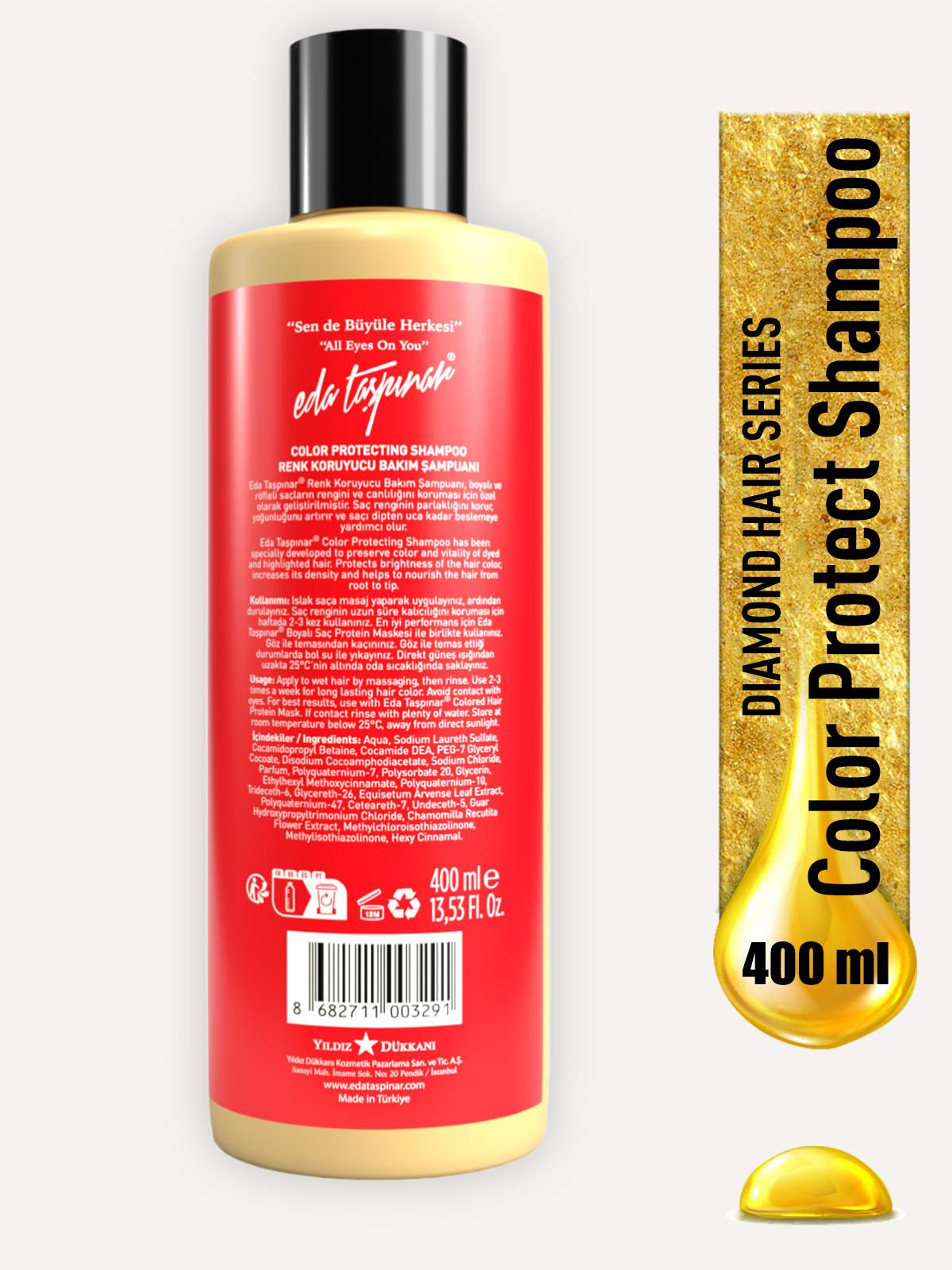 Boyalı Saçlar İçin Renk Koruyucu Bakım Şampuanı 400ml