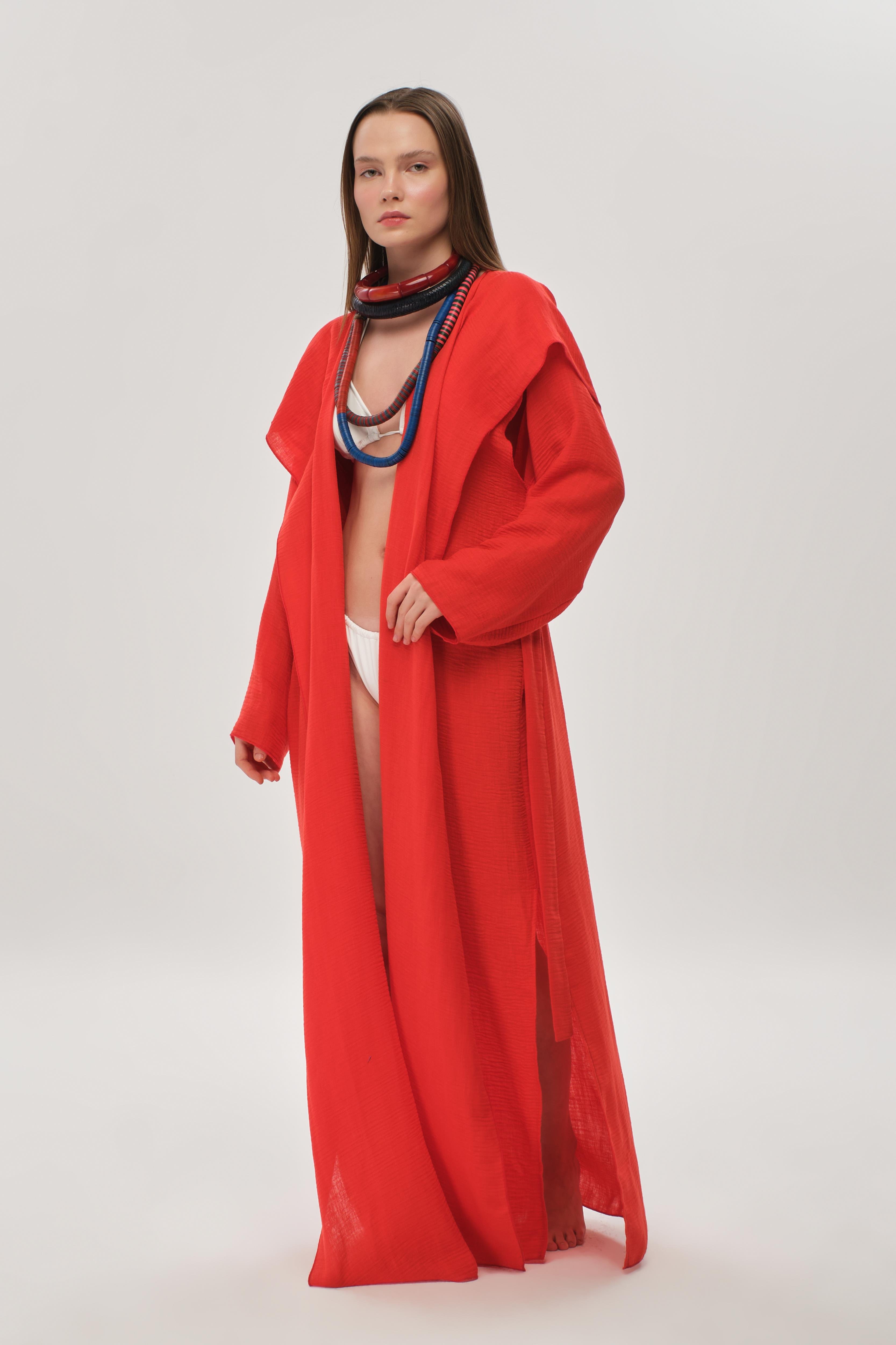 Iconic Design Kapüşonlu Kaftan 