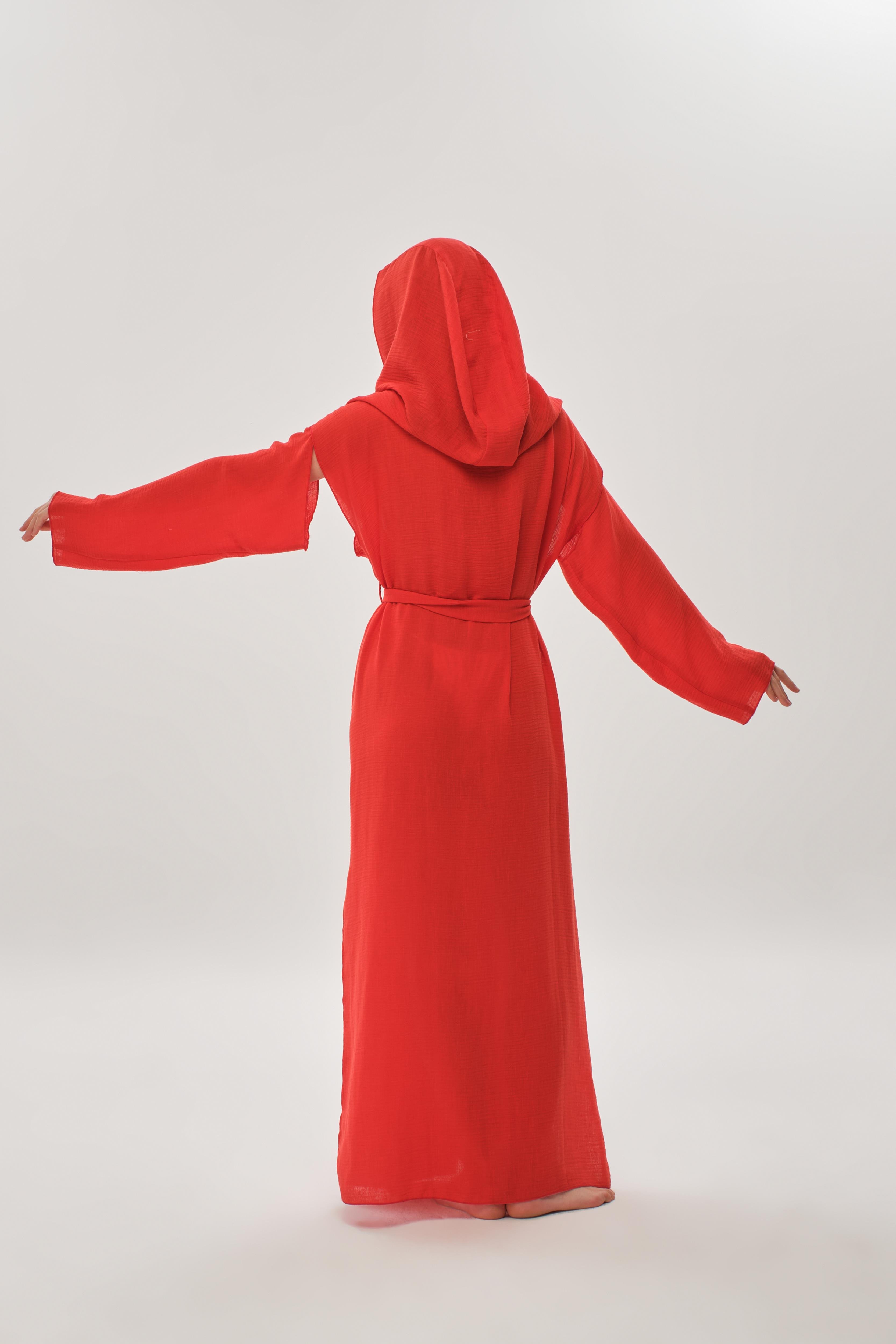 Iconic Design Kapüşonlu Kaftan 