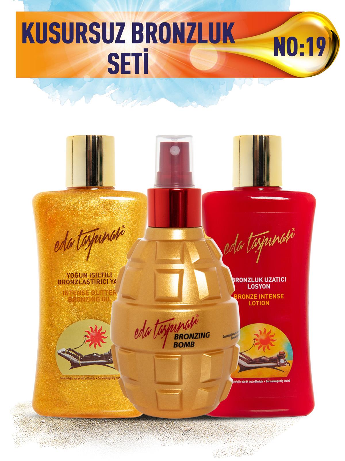 Kusursuz Bronzluk Seti No:19 Bronzing Bomb & Yoğun ışıltılı SPF0 & Koruyucu Losyon