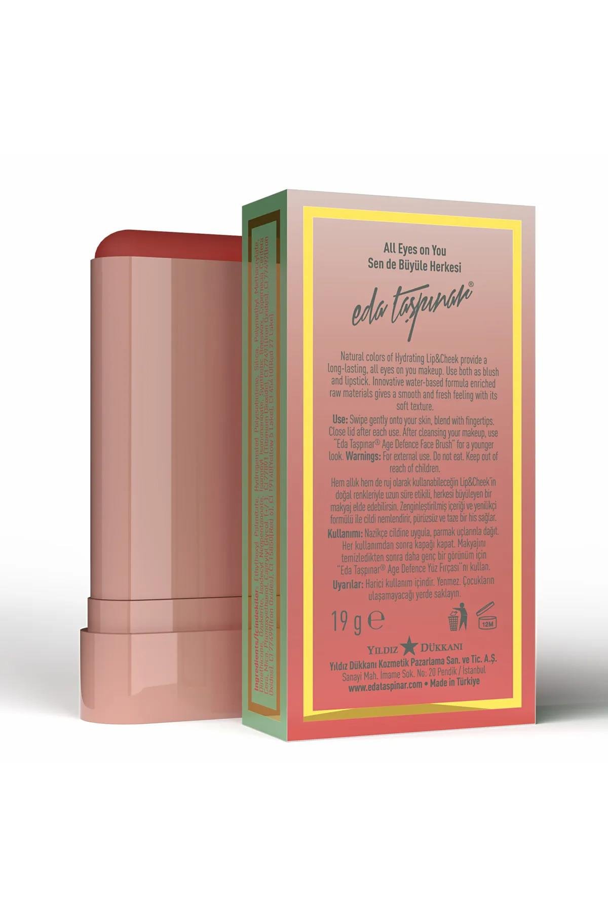 Lip & Cheek Cream Blush Stick - DARLING PEACH