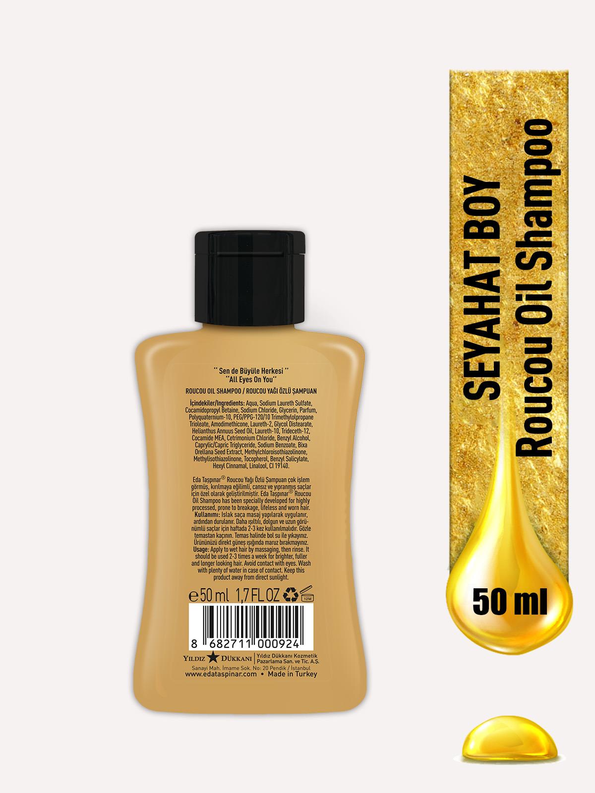 Mini Seyahat Boy Roucou Oil Şampuan 50 ml