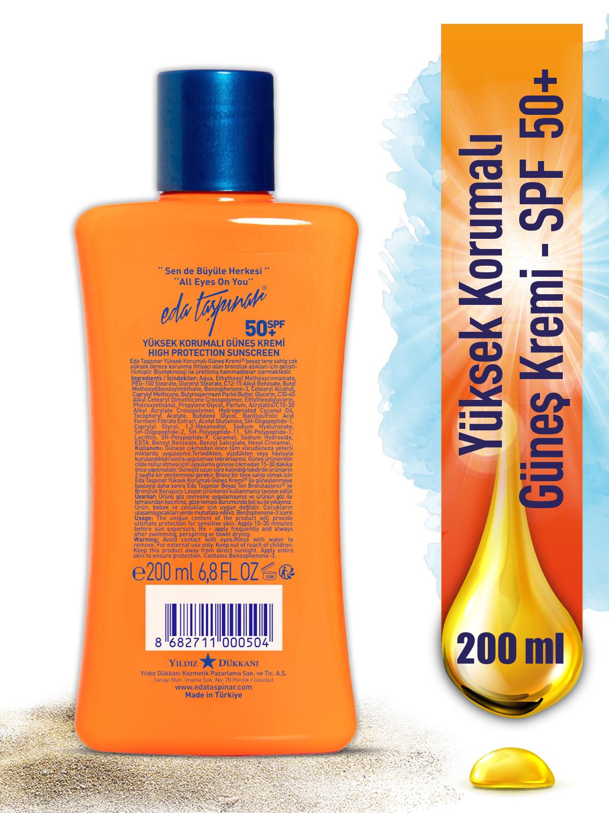 Yüksek Korumalı Güneş Kremi SPF 50+ 200 ml