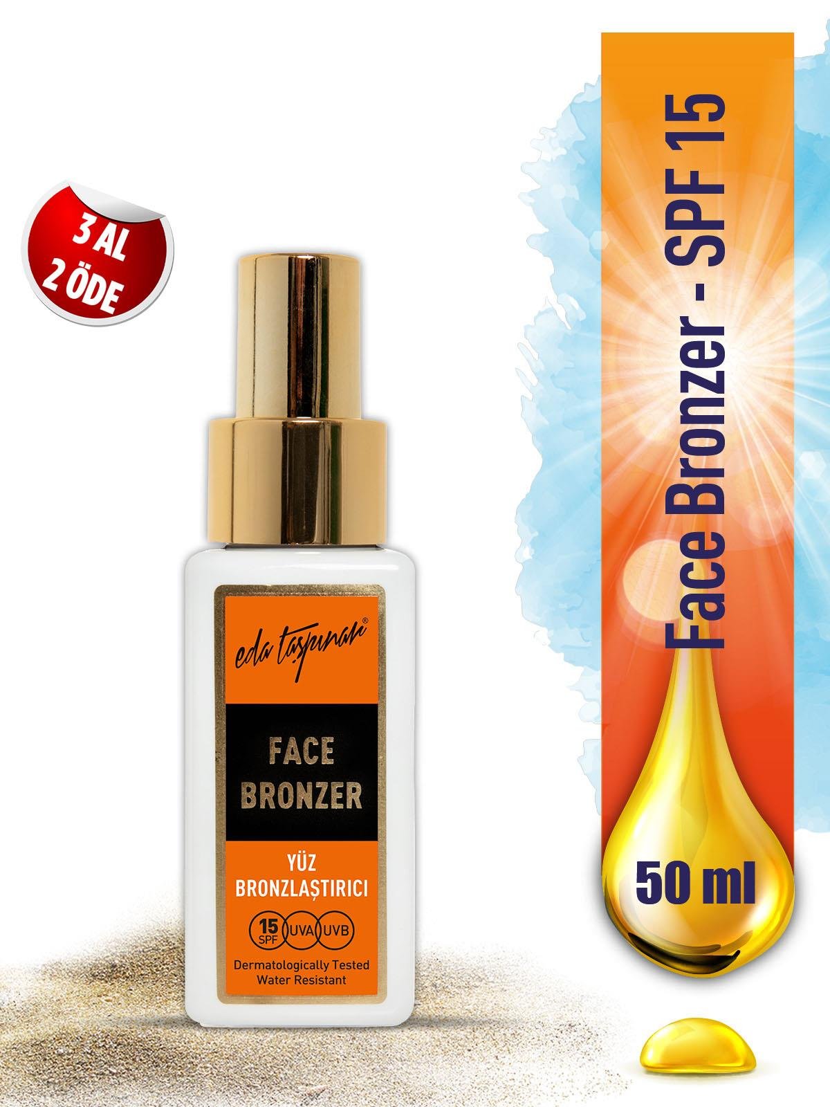 Yüz Bronzlaştırıcı Spf15 Yüz Güneş Kremi 50 ml