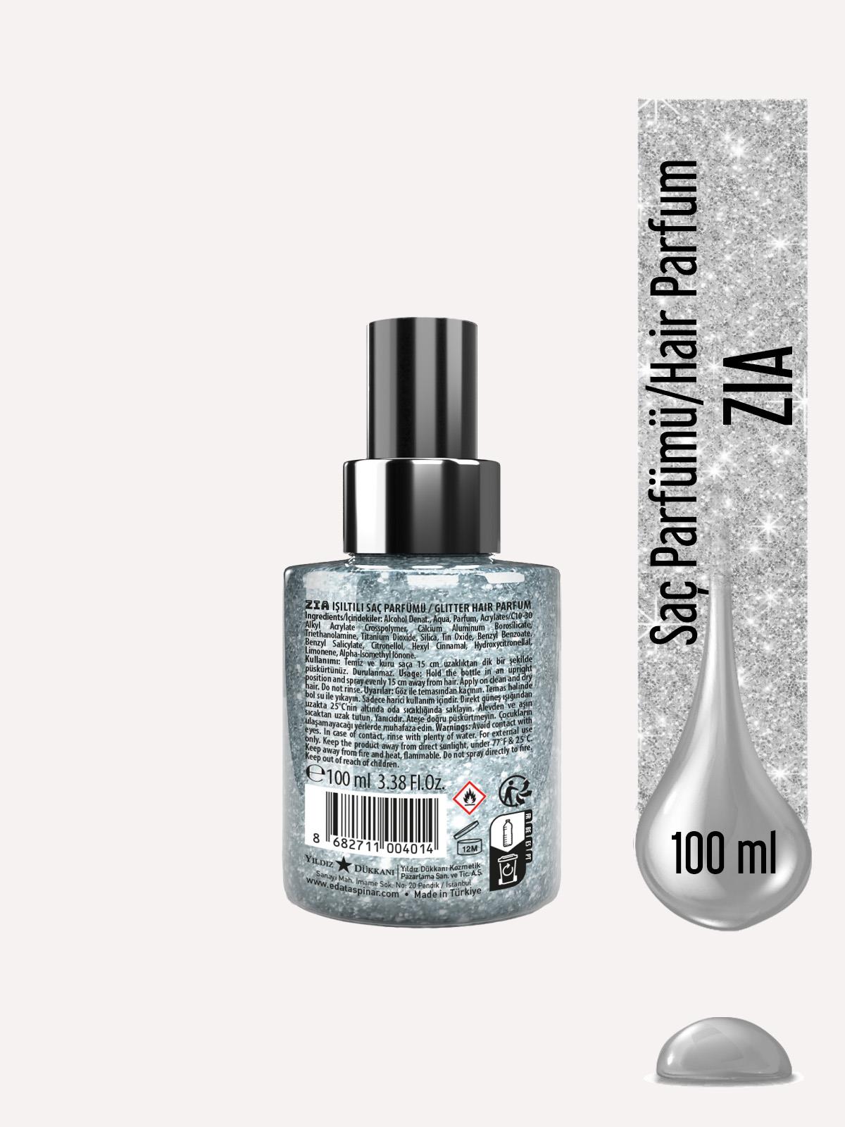 Zia Simli Saç Parfümü 100 ml