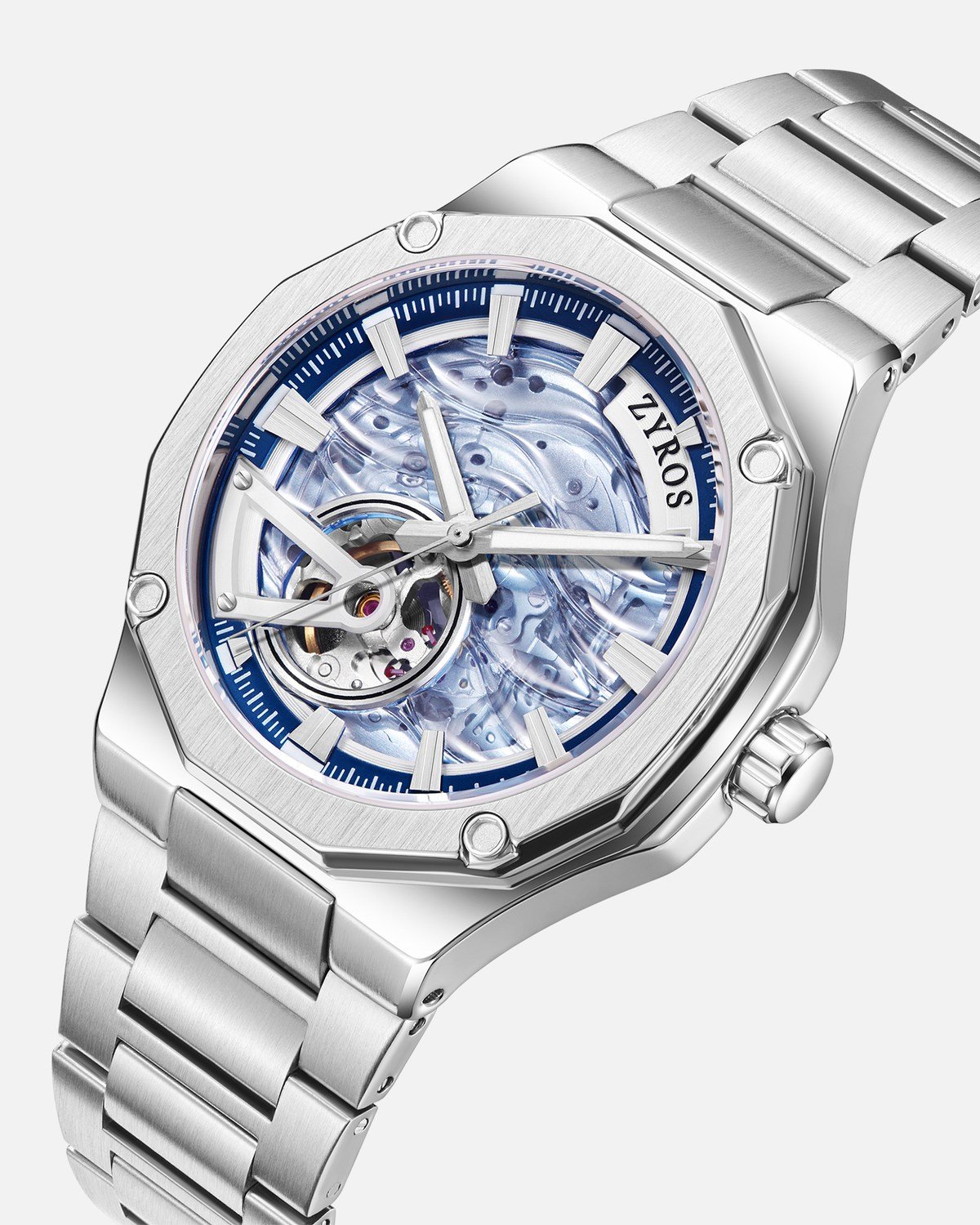 Calvex Erkek Automatic Saat - Gümüş Renk 