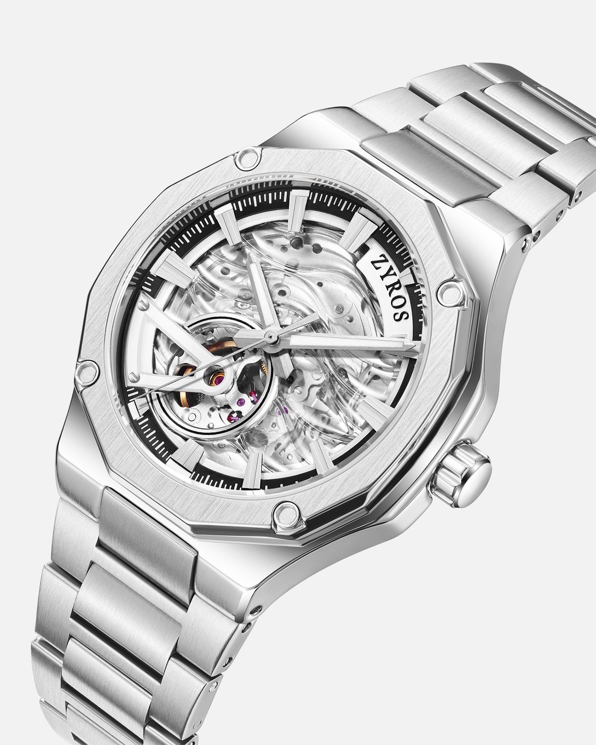 Calvex Erkek Automatic Saat - Gümüş Renk 