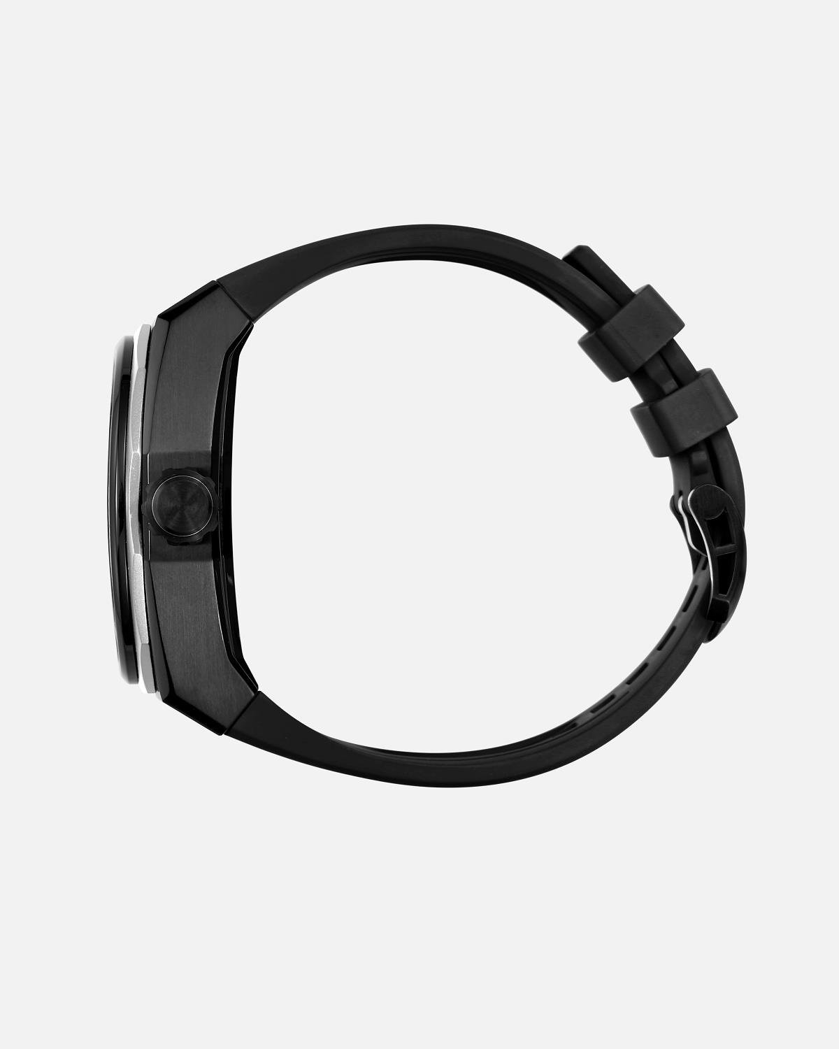 ZYROS Siyah Silikon Kordon Automatic Erkek Saati 