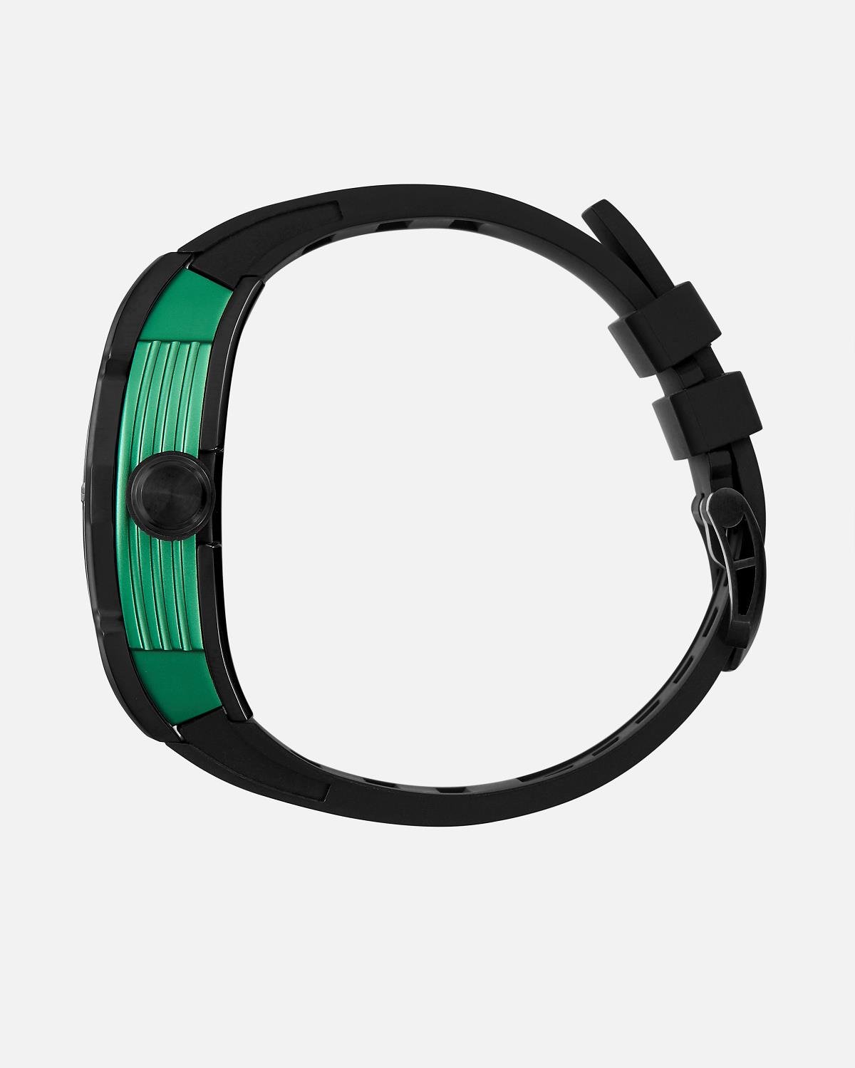 ZYROS Siyah Silikon Kordon Automatic Erkek Saati 