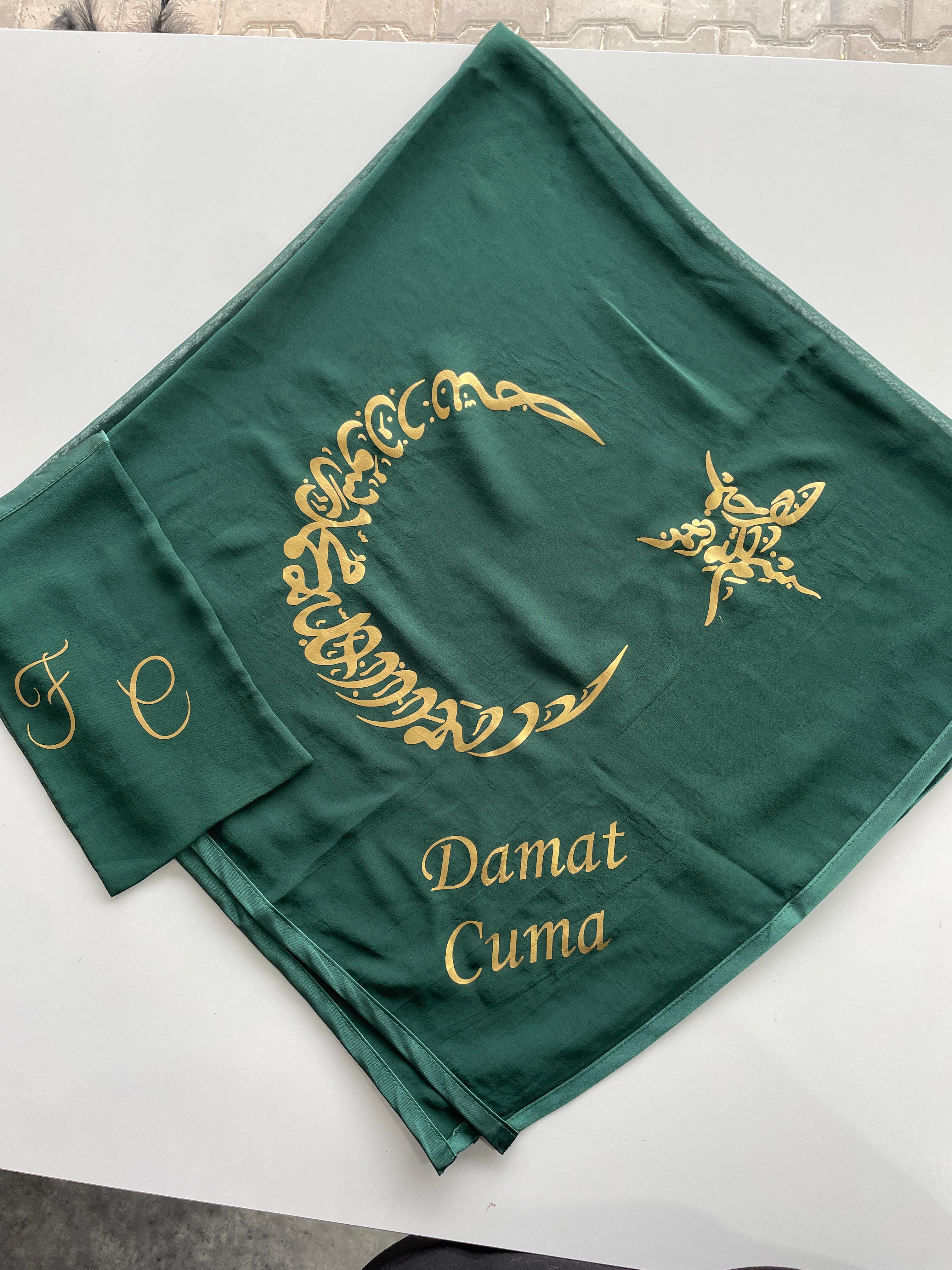 baskılı damat örtüsü