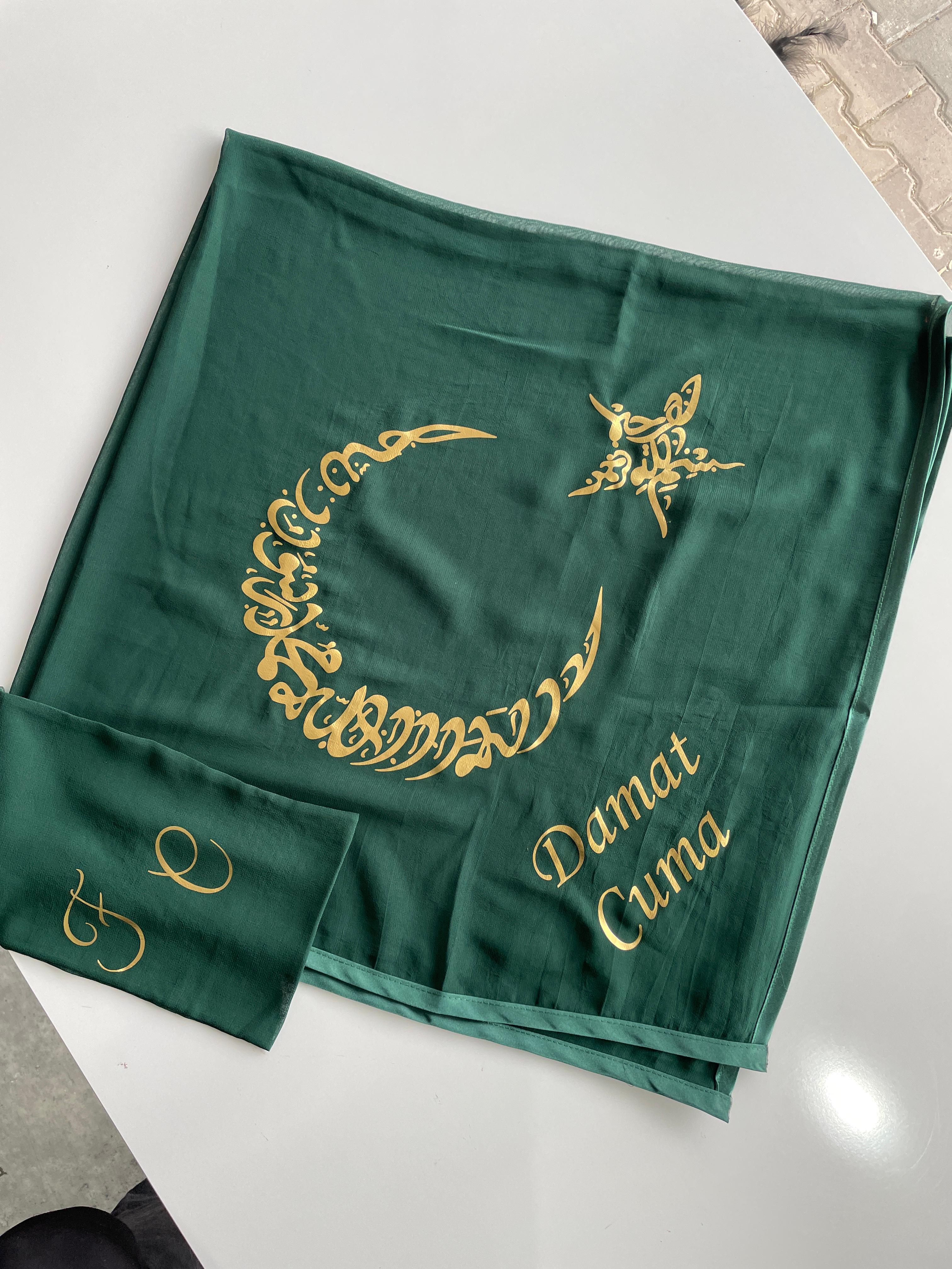baskılı damat örtüsü