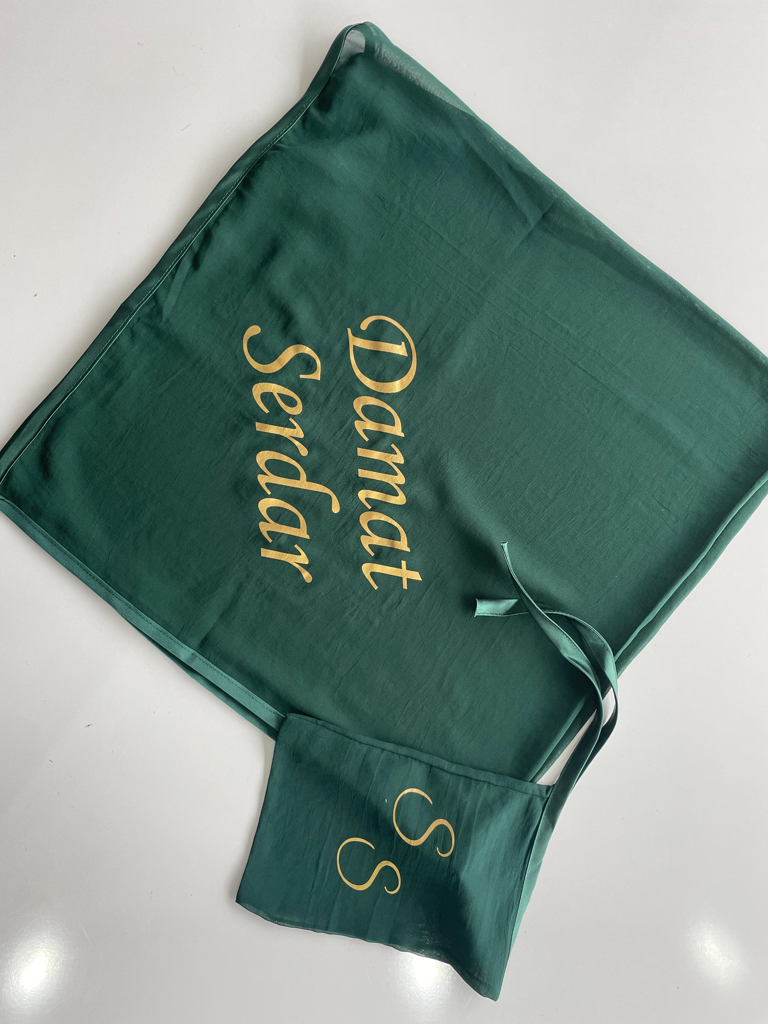 BASKILI DAMAT ÖRTÜSÜ VE ELDİVENİ