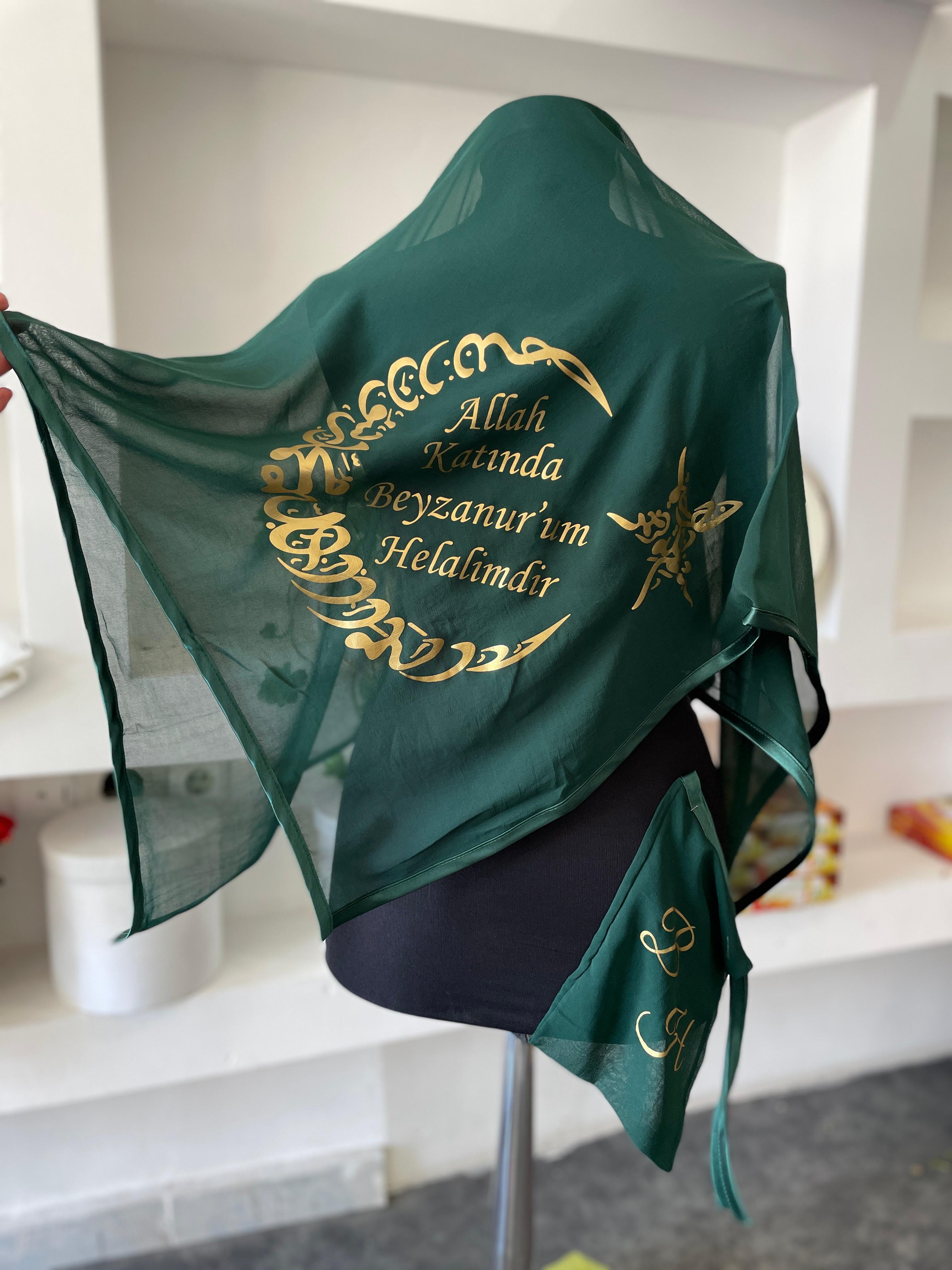 BASKILI DAMAT ÖRTÜSÜ VE ELDİVENİ