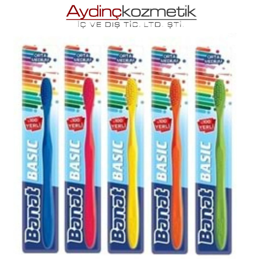 Banat Diş Fırçası Basic Orta Mavi