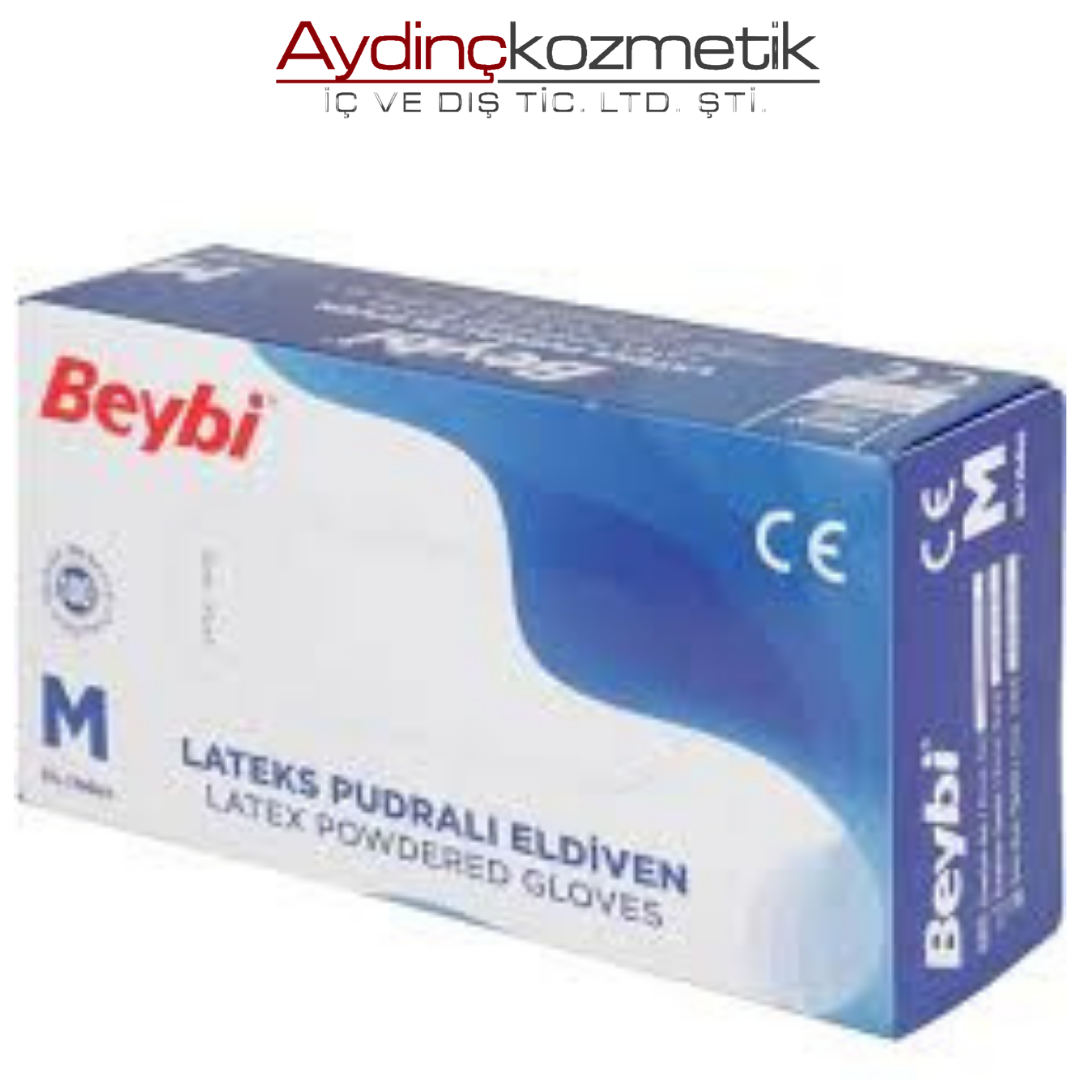 Beybi̇ 100lü Lateks Eldi̇ven Pudrali M