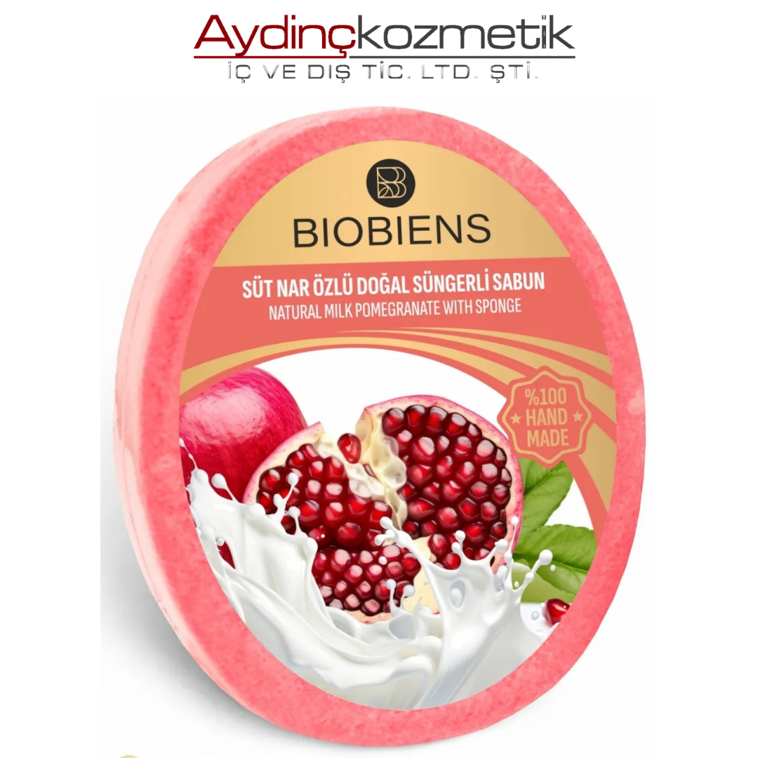 Biobiens Süngerli̇ Sabun 130gr Süt Nar