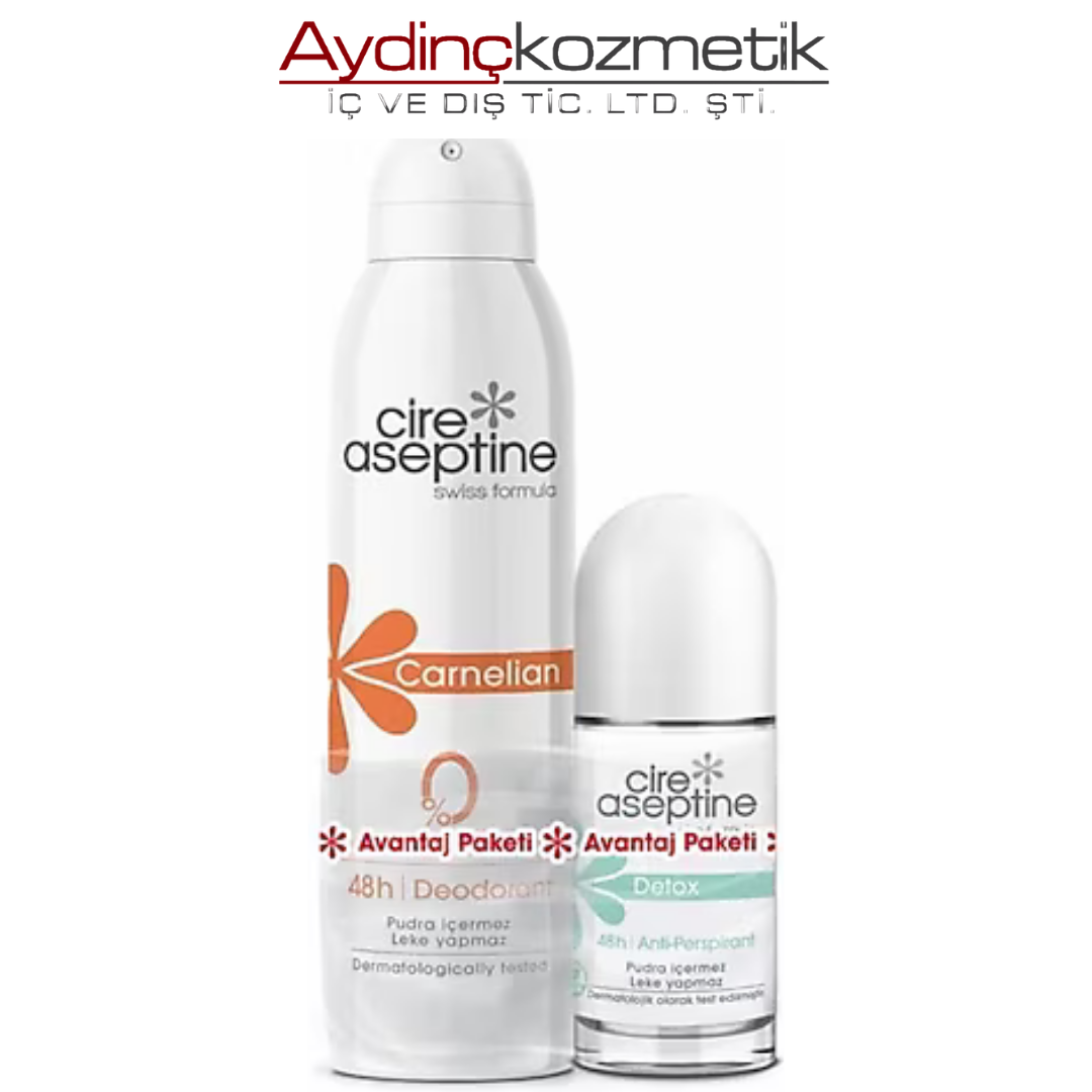 Cıre Aseptıne Roll On Hed.Deo Set Carnelıan&Detox