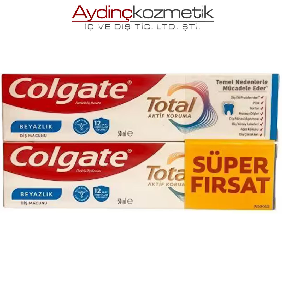 Colgate Diş Macunu 50Ml 2Lı Total Beyazlık
