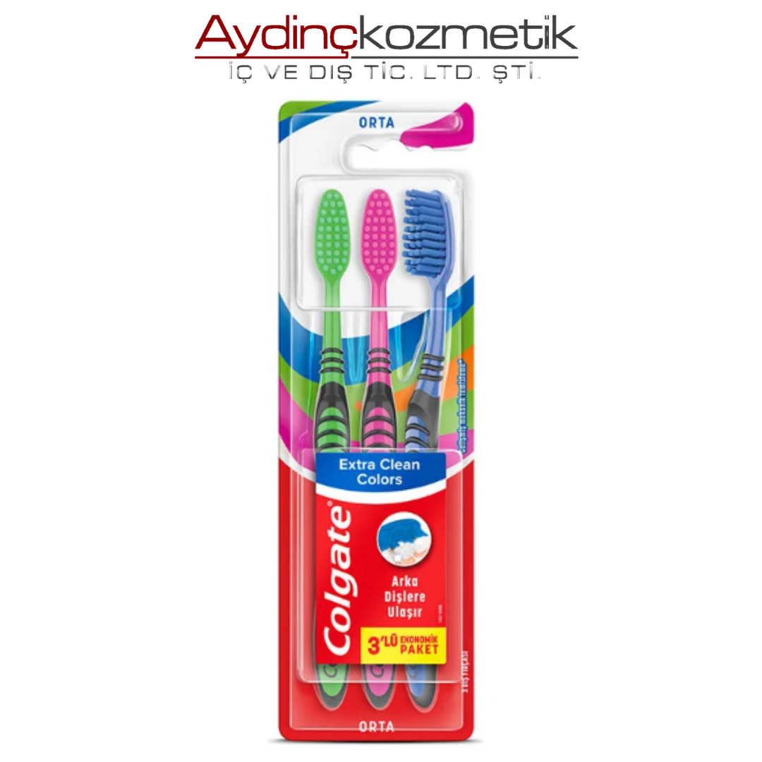 COLGATE FIRÇA EXTRA CLEAN 2+1 COLORS