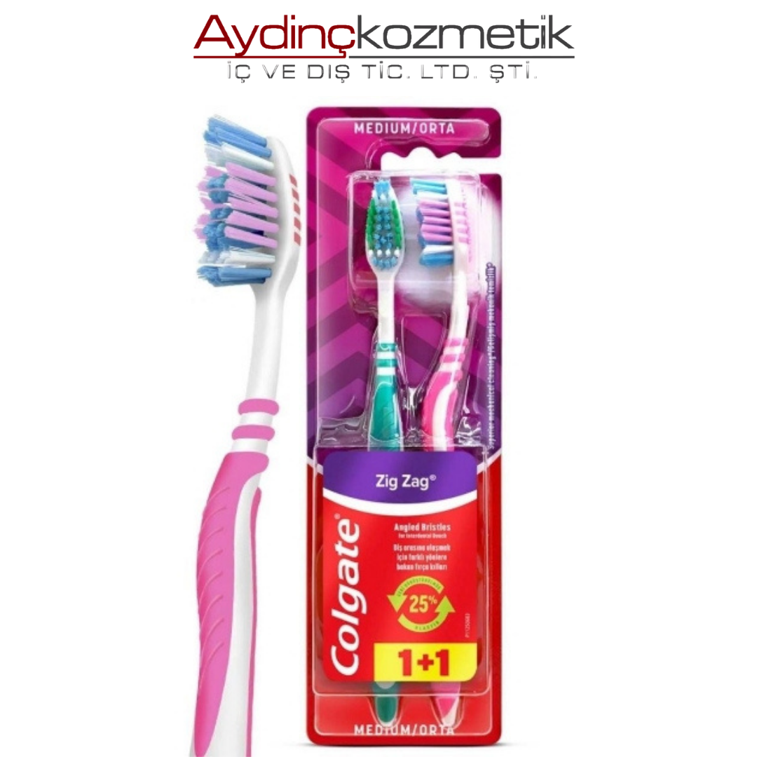 Colgate Zig Zag 1+1 ( Orta )Diş Fırçası