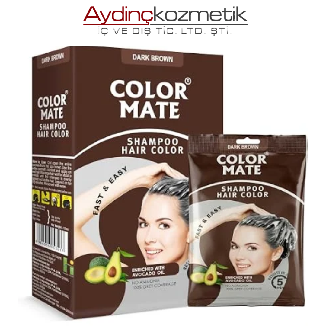 Color Mate Şampuan Boya 15 ml x 10 Kahve