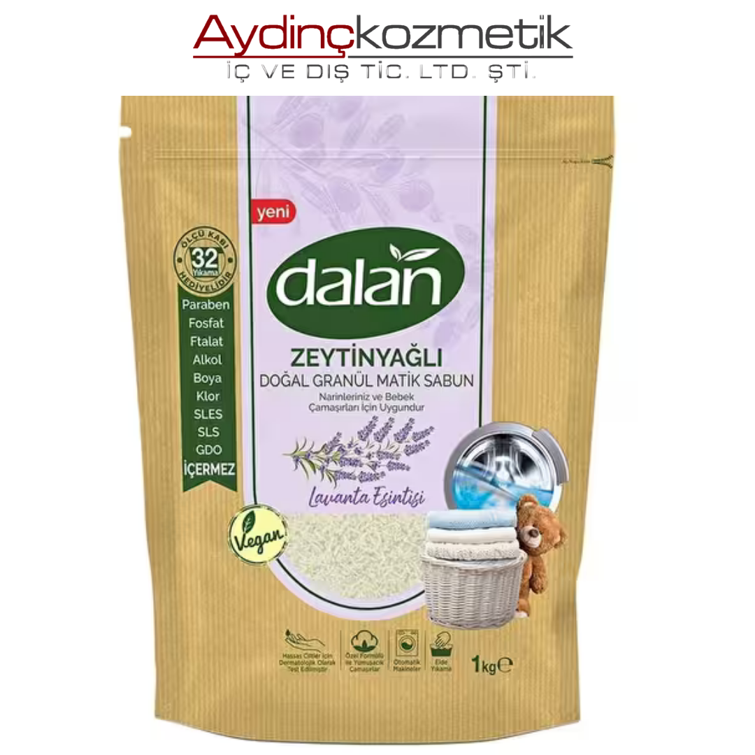 Dalan Zeytinyağlı Doğal Granül Sabun 1 Kg Lavanta
