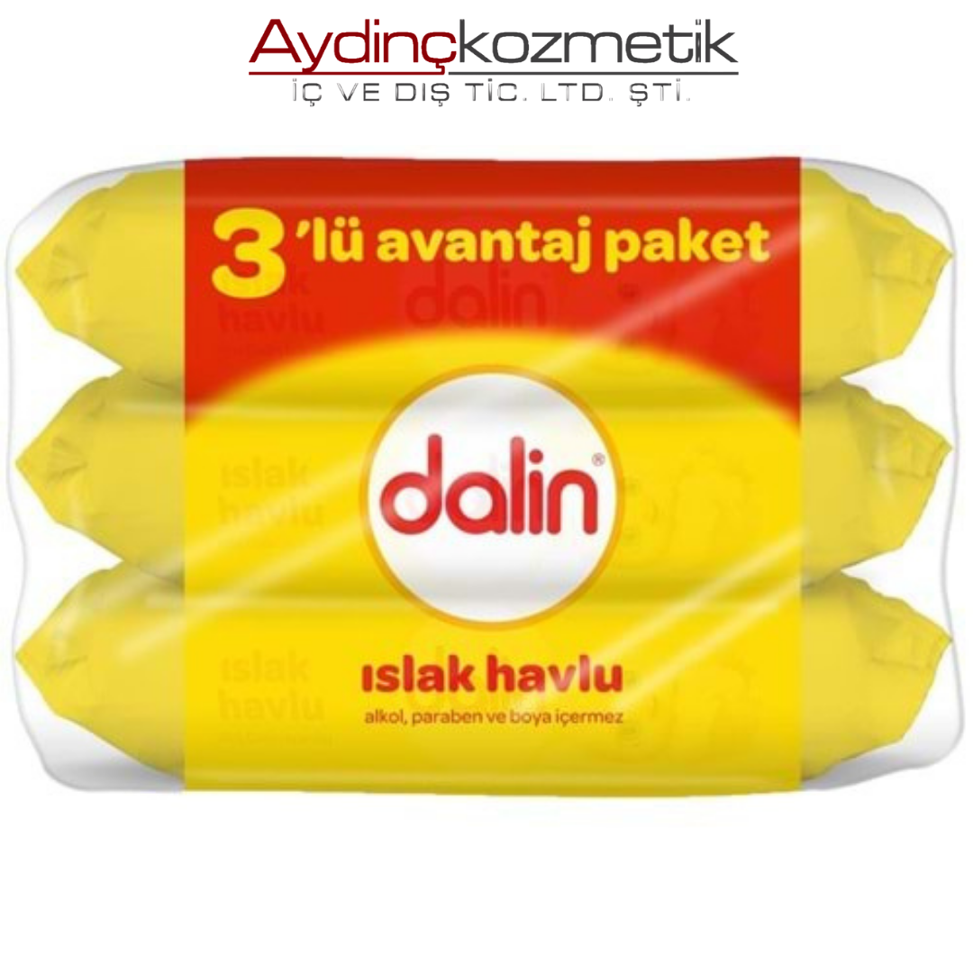 DALİN ISLAK HAVLU AVANTAJLI 3 LÜ PAKET 168 PCS