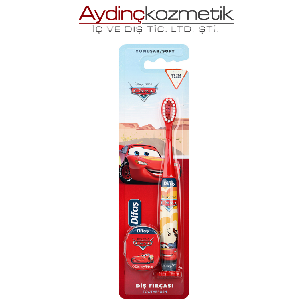 Difaş Çocuk Diş Fırçası Soft 4-7 Yaş Cars