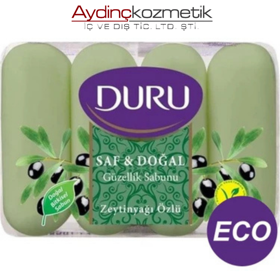 DURU SABUN 4 LÜ SAF&DOĞAL 4X70GR *24 Z.YAGLI