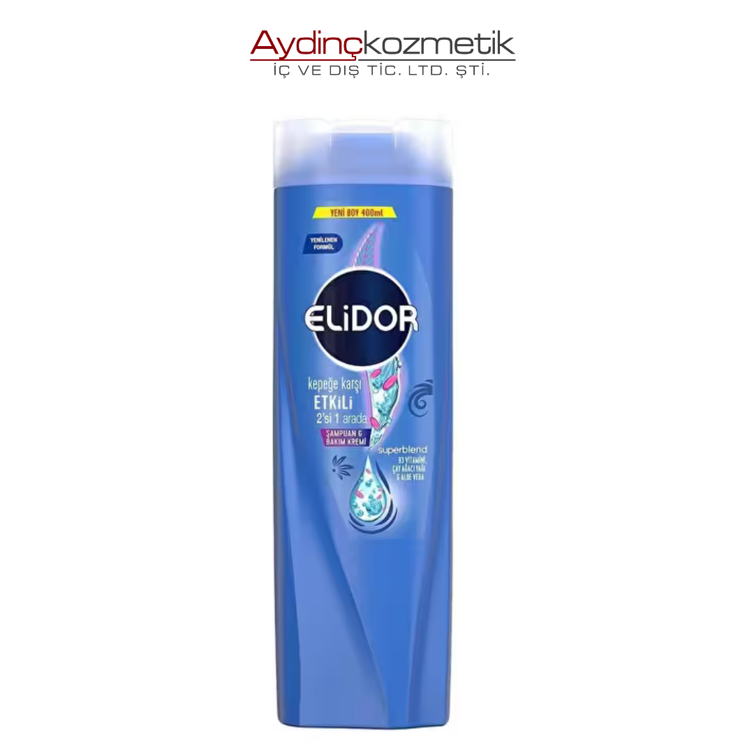 Elidor 2'si 1 Arada Şampuan ve Krem Kepeğe Karşı Etkili 400 ml
