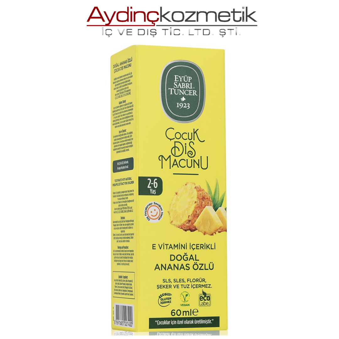 Eyüp Sabri Tuncer Diş Macunu 60 ml Ananas Özlü Çocuk