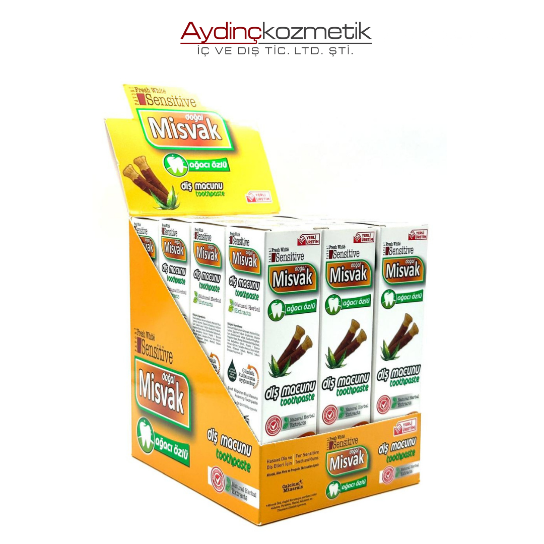 Fresh White Sensitive Misvak Ağacı Özlü Diş Macunu 75 ml