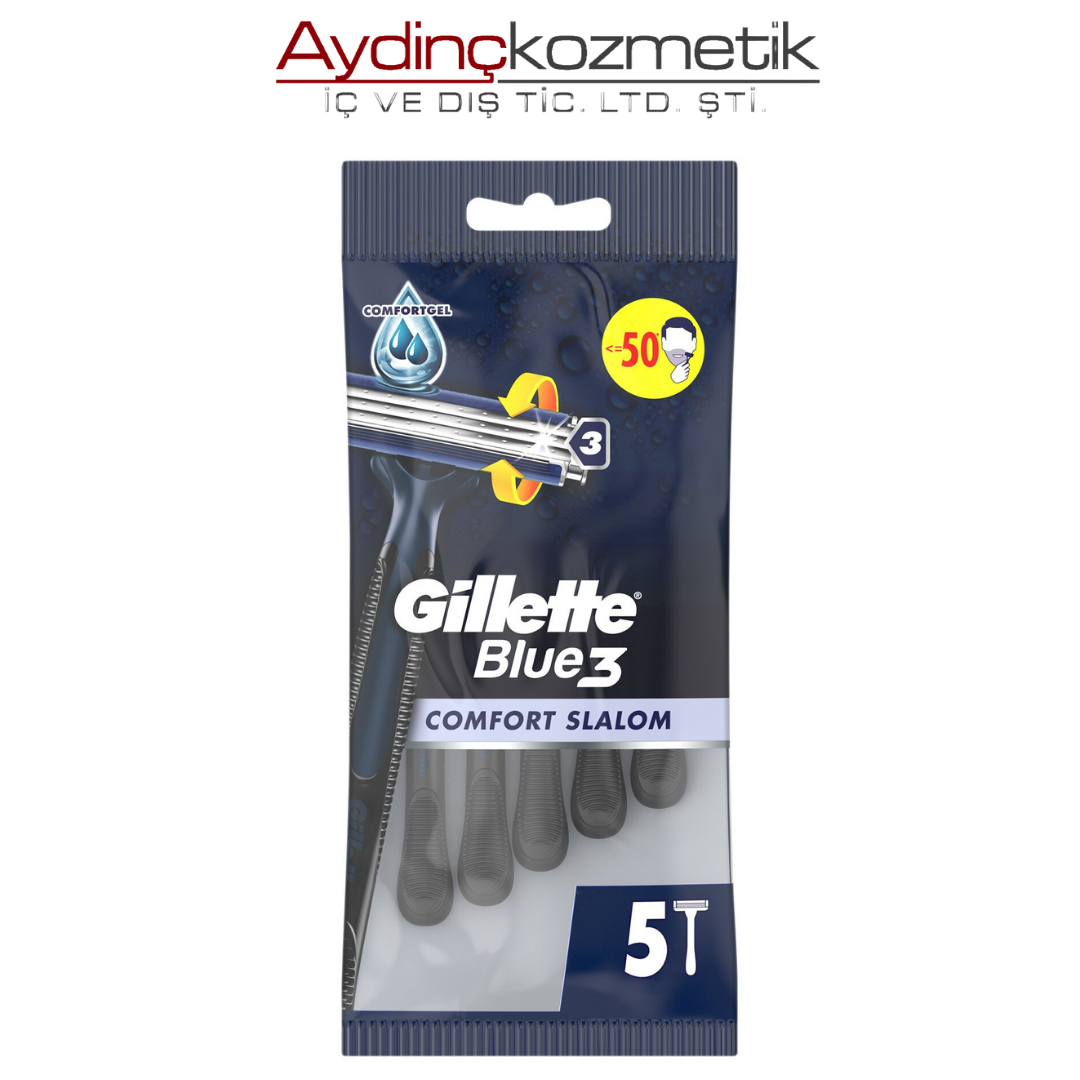 Gi̇llette Blue 3 Comfort 5li Poset Slalom