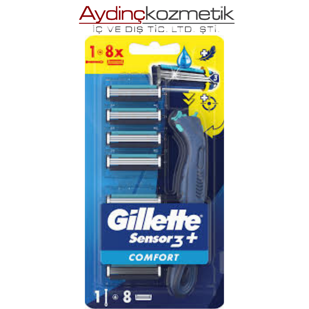 GILLETTE SENSOR 3 PLUS COMFORT H+8