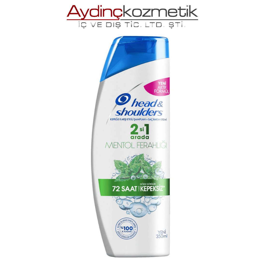 Head & Shoulders Şampuan 350 ml Mentol 2'si 1 Arada New