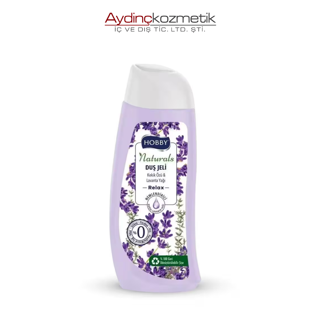 Hobby Duş Jeli Naturals Relax Kekik Özü Lavanta Yağı 500 ml
