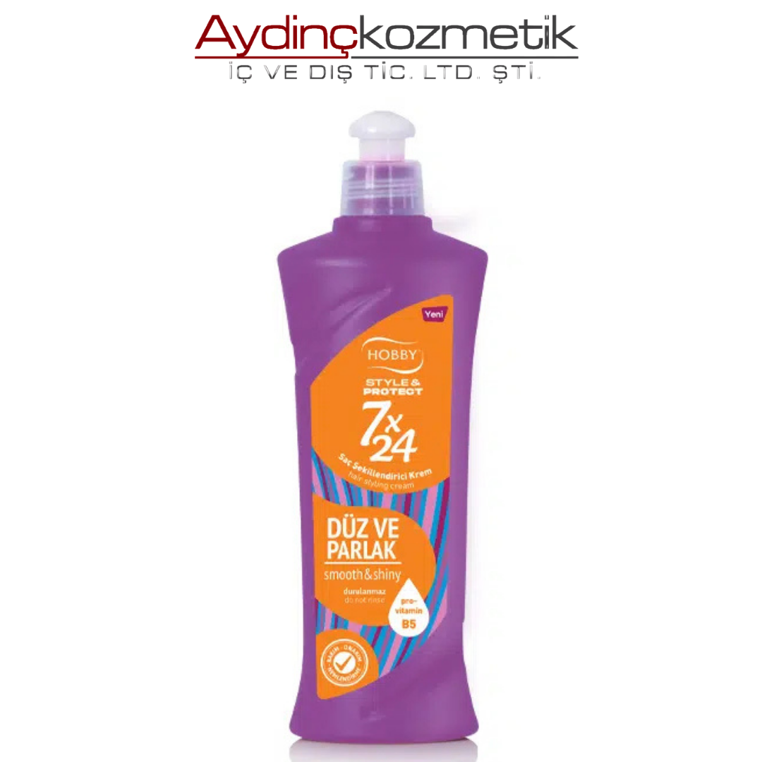 Hobby Saç Kremi̇ 7/24 250ml Düz Ve Parlak 