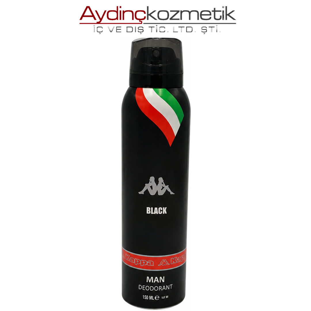 Kappa Deodorant 150 ml Men Black