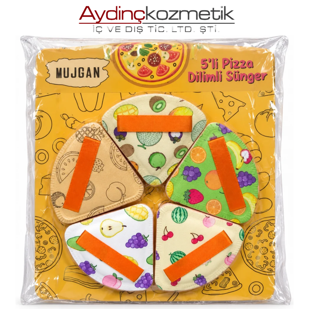 Mujgan 5Li Pizza Dilimli Sünger Mjgn-1069
