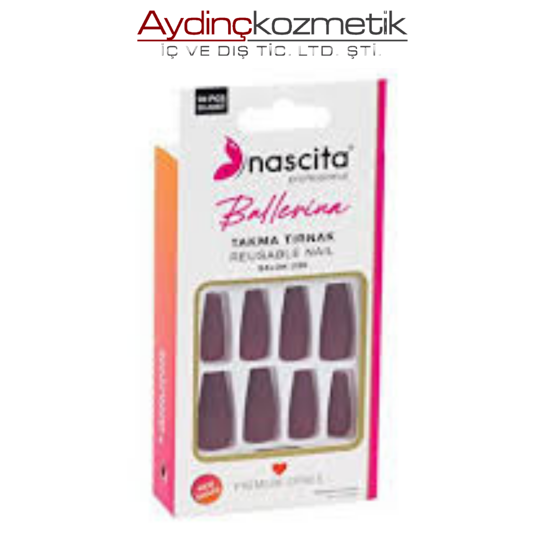 NASCITA- NASNAIL00154 24 LÜ RENKLİ TAKMA TIRNAK BA