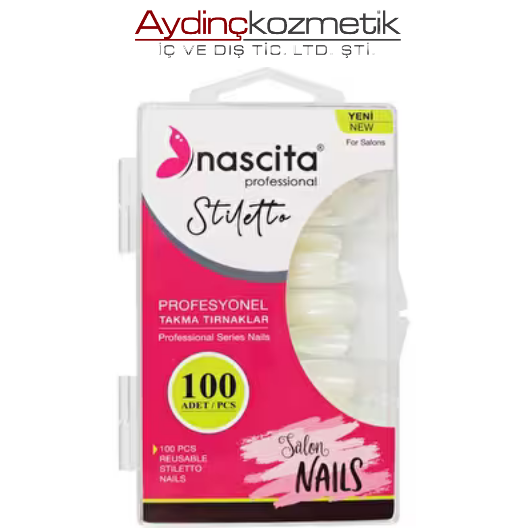 NASCITA- NASNAIL00164 100 ?lü Kutulu ( Stiletto )