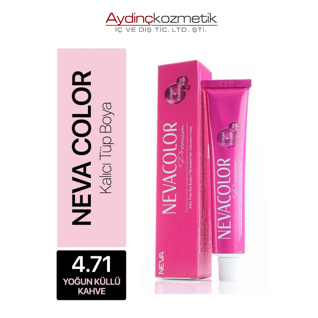 Neva Color Tüp Boya 4.71 Yoğun Küllü Kahve