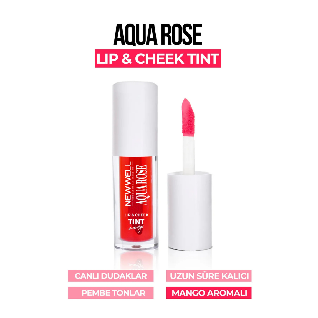 New Well Aqua Rose Lip & Cheek Tint Mango Aromalı 6 ml