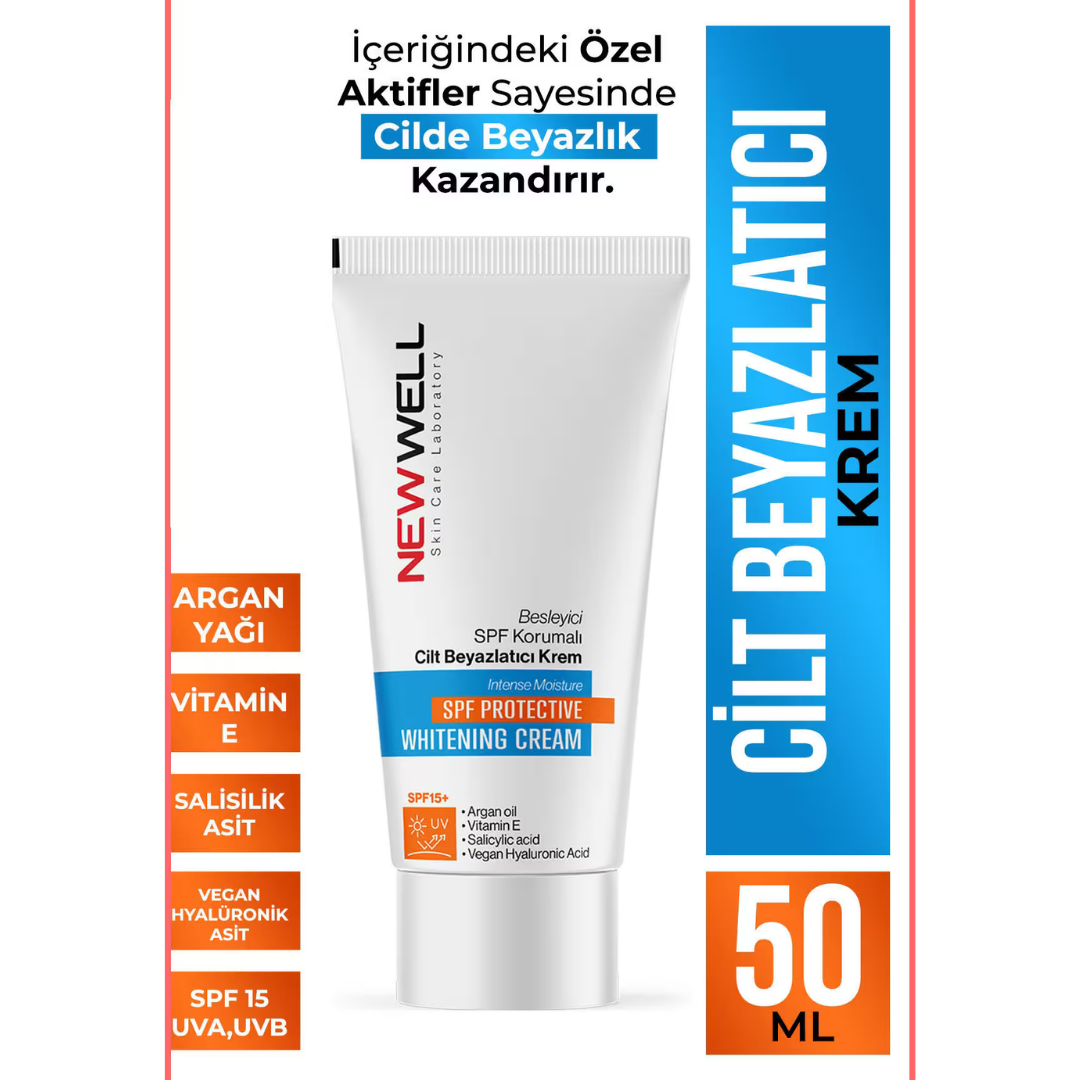 New Well Besleyici SPF Korumalı Cilt Beyazlatıcı Krem 50 ml